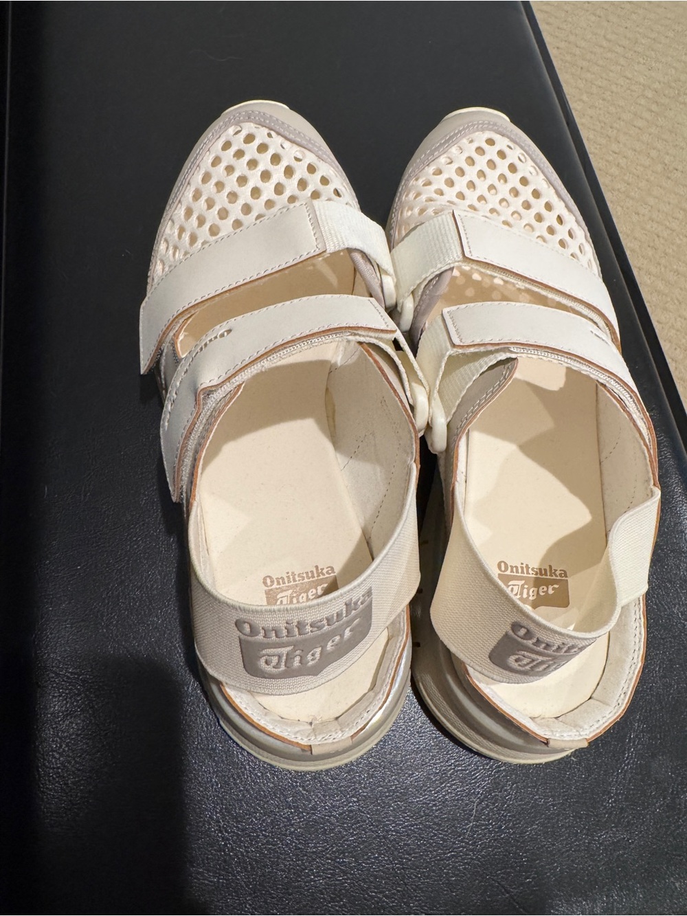 Onitsuka Tiger by Asics Women's cream colored Rebillac Sandals - Picture 7 of 10